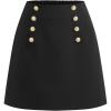 Gold Button Black