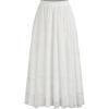 imageCIDER Womens Long Maxi Lace Skirt Floral Lace Mesh Trendy SkirtsWhite