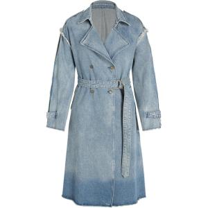 CIDER Statement Maker Denim Trench Coat(Denim)