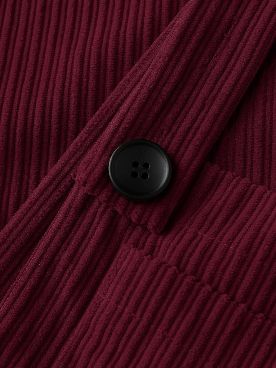 imageCIDER Corduroy Overalls for Women Wide Leg Jumpsuits Adjustable Straps One Piece Jumpsuit Dressy Trendy 2025Red