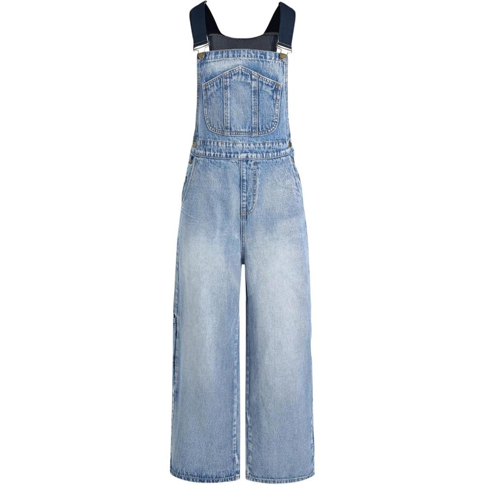 imageCIDER Denim Buckle Wide Leg JumpsuitDenim