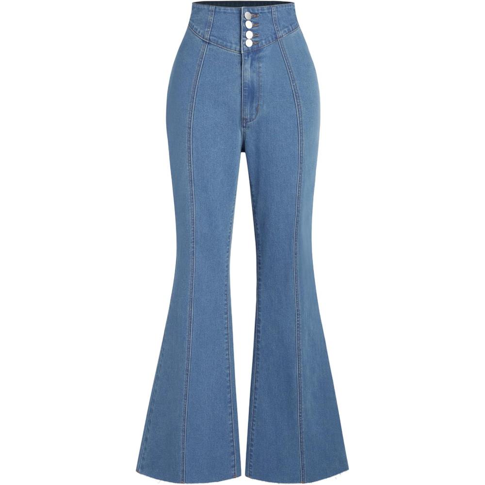 imageCIDER Denim High Waist Flared JeansDenim