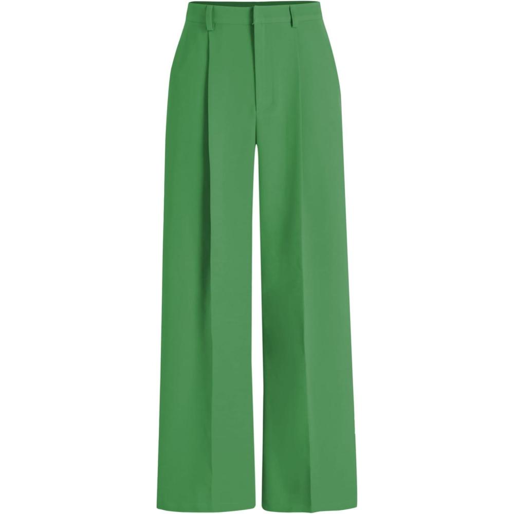 imageCIDER High Waist Pleated Wide Leg PantsGreen