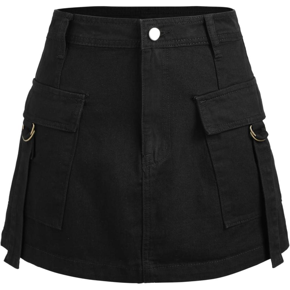 imageCIDER Solid Cargo Mini SkirtBlack