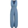 imageCIDER Vneck Shirred Pocket Jogger JumpsuitBlue