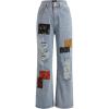imageCIDER Womens Cute Patchy Denim JeansDenim