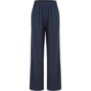 CIDER Elastic Waist Contrasting Trim Sweatpants(Blue)