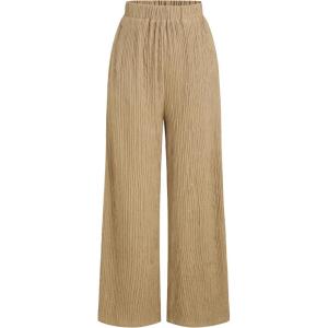 CIDER Glitter Pants for Women Wide Leg High Waist Sequin Pants Party Sparkle Night Out Pants(Khaki)
