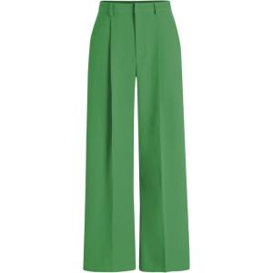 CIDER High Waist Pleated Wide Leg Pants(Green)