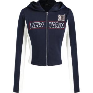 CIDER Women’s New York 90 Zipper Hoodie(Blue)