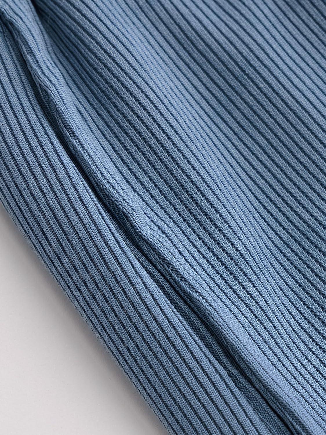 imageCIDER Plus Size Women Shorts Elastic Waist Wide Leg Flowy Shorts Lounge Summer Vacation Boho Casual OutfitsBlue