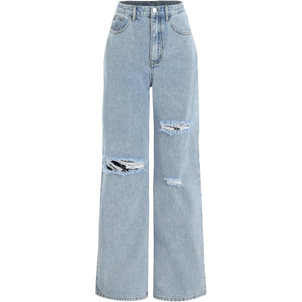 imageCIDER Denim Basic Ripped JeansDenim