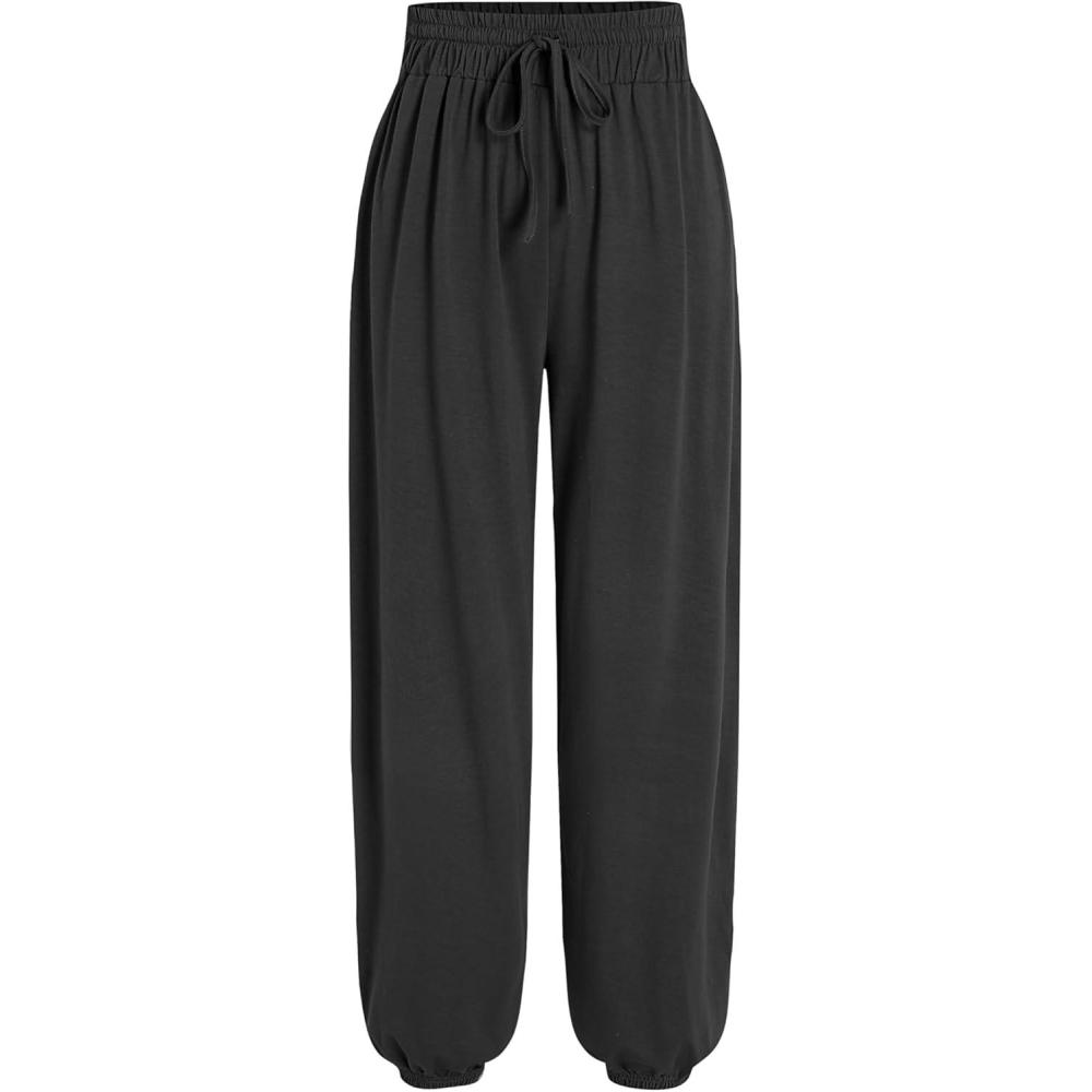 imageCIDER Solid Knotted Jersey TrousersBlack