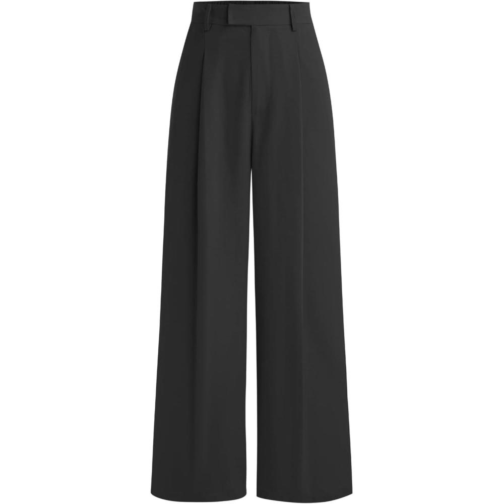 imageCIDER Woven Straight Leg TrousersBlack
