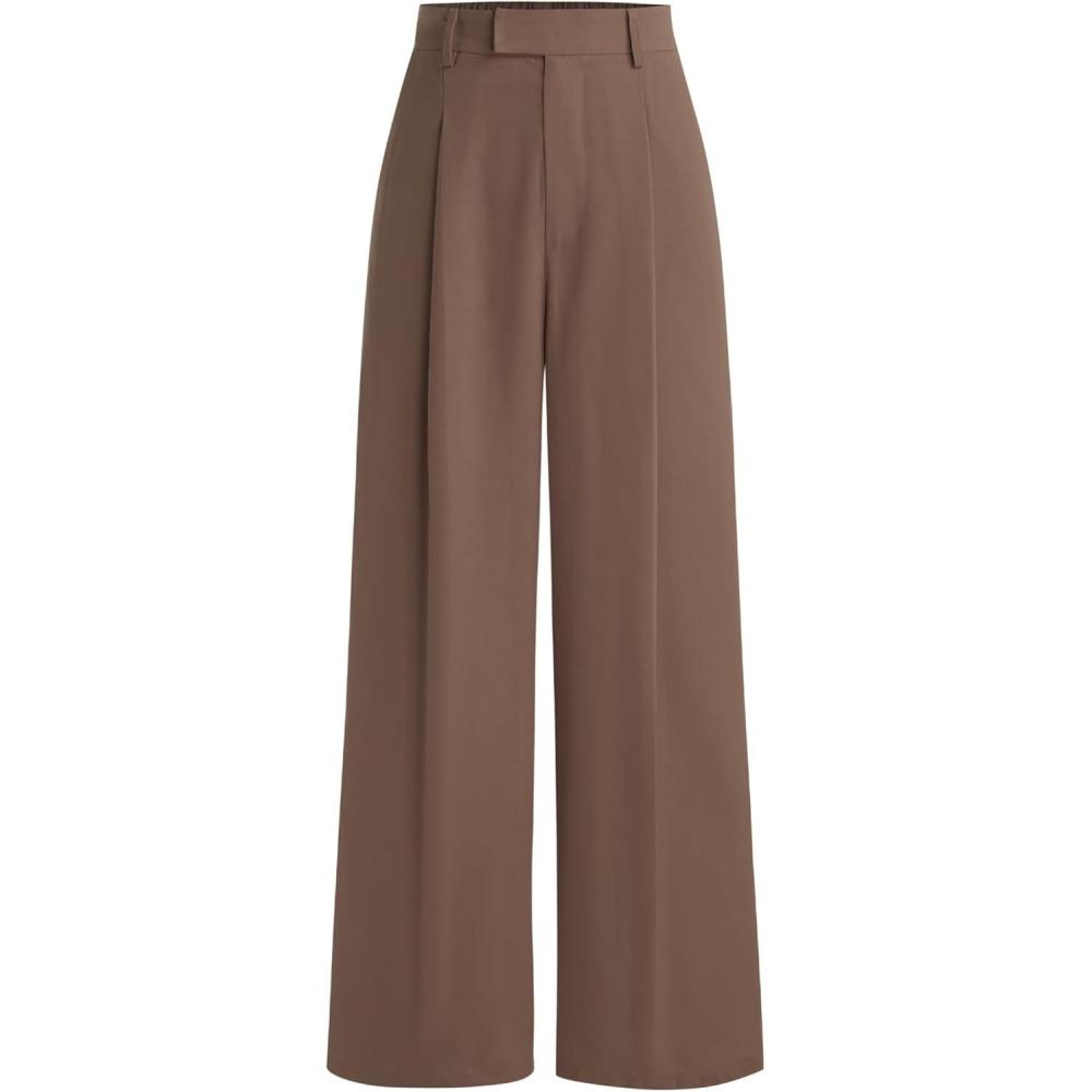 imageCIDER Woven Straight Leg TrousersBrown