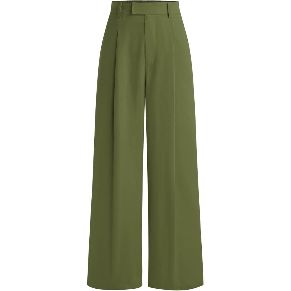 imageCIDER Woven Straight Leg TrousersGreen