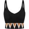 imageCIDER Boho Print Knit Crop Tank TopBlack