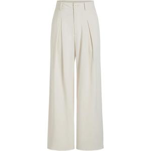 CIDER Milk Tea Pleated Wide Leg Trousers(Ivory)