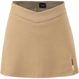 CIDER Solid Slit Basic Skort(Khaki)