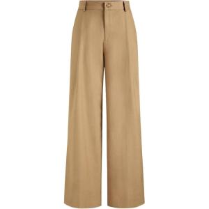 CIDER Solid Straight Leg Trousers(Khaki)