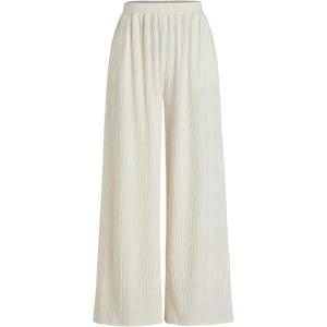 CIDER Texture Wide Leg Trousers(Beige)