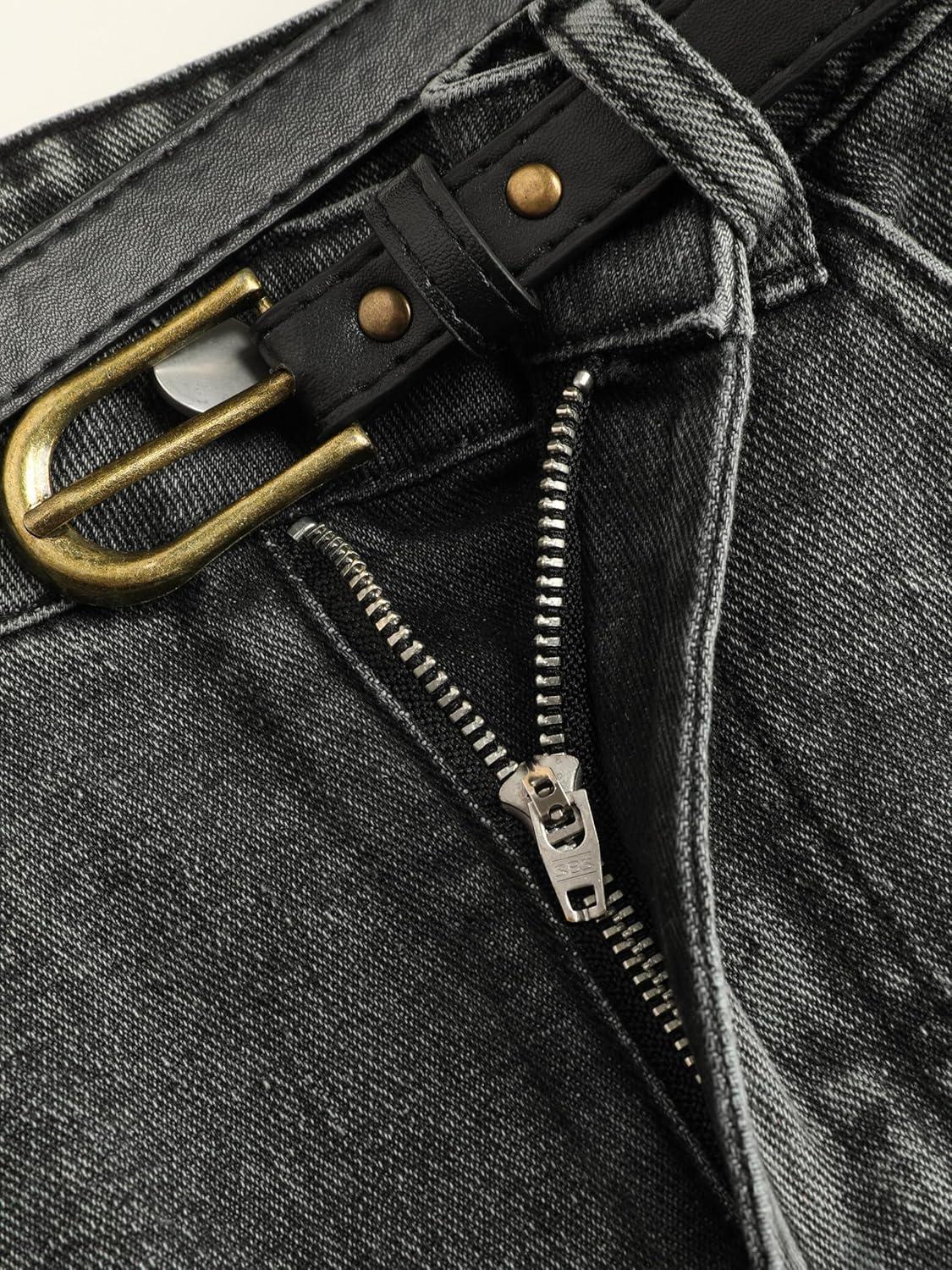 imageCIDER Denim Shorts with BeltCarbon