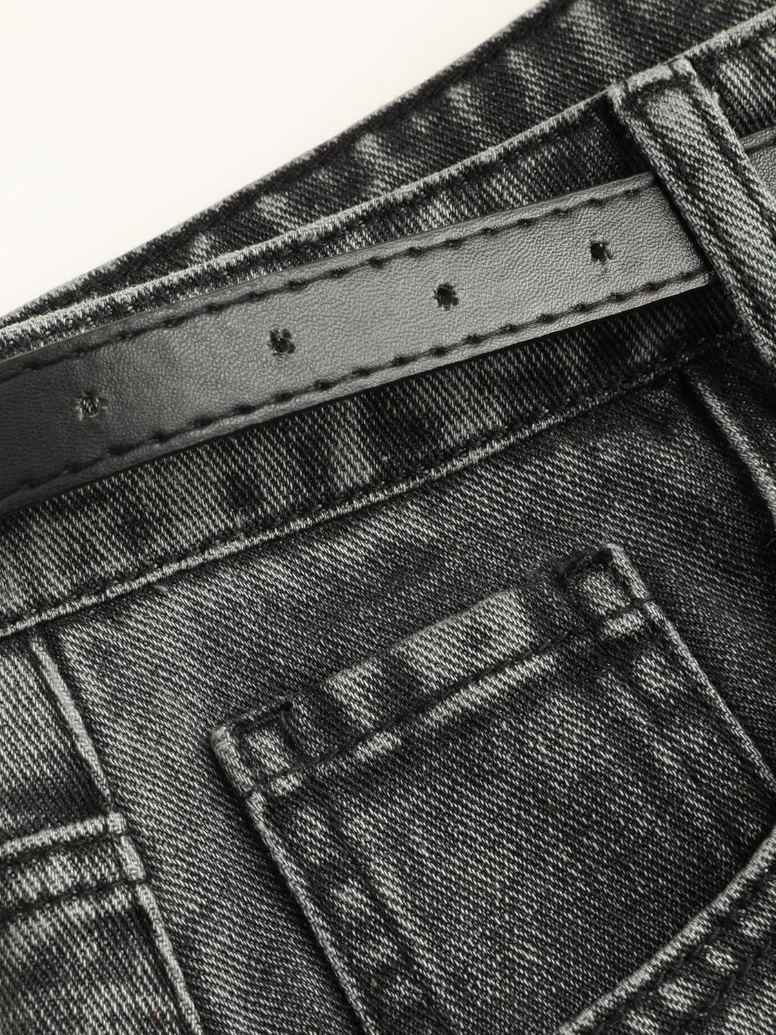 imageCIDER Denim Shorts with BeltCarbon