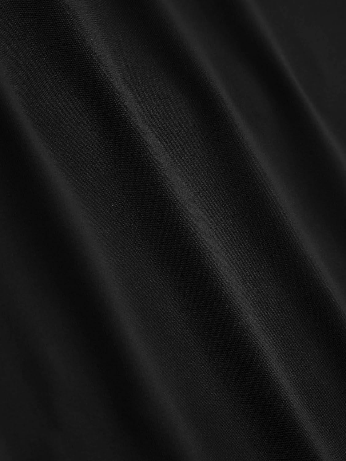 imageCIDER High Neck Ruched Short Sleeve TeeBlack