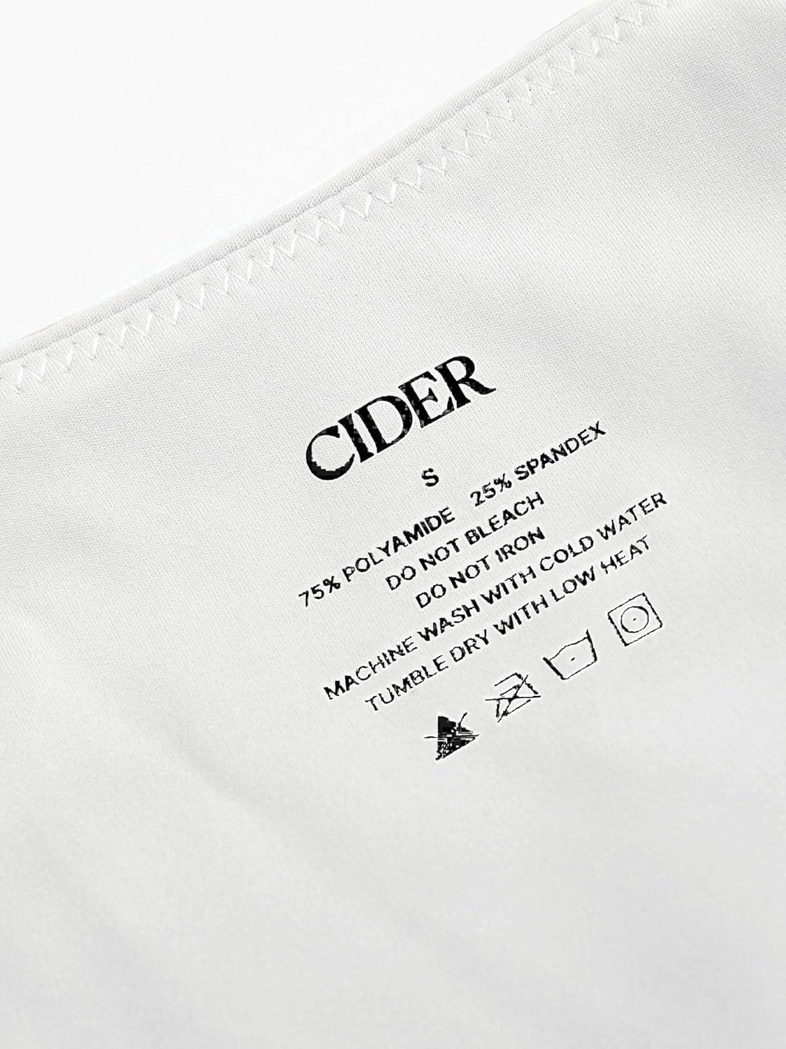 imageCIDER High Stretch Double Layered Boat Neck Solid Backless Short Sleeve TopWhite