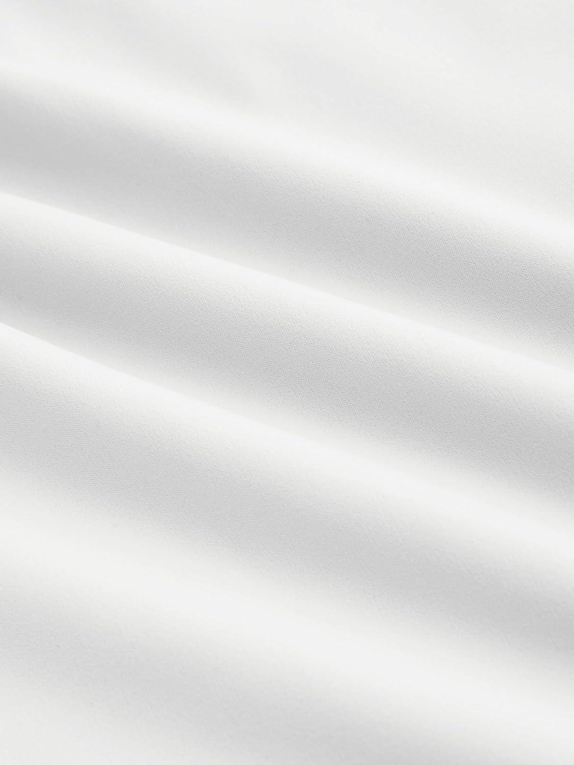 imageCIDER High Stretch Double Layered Boat Neck Solid Backless Short Sleeve TopWhite