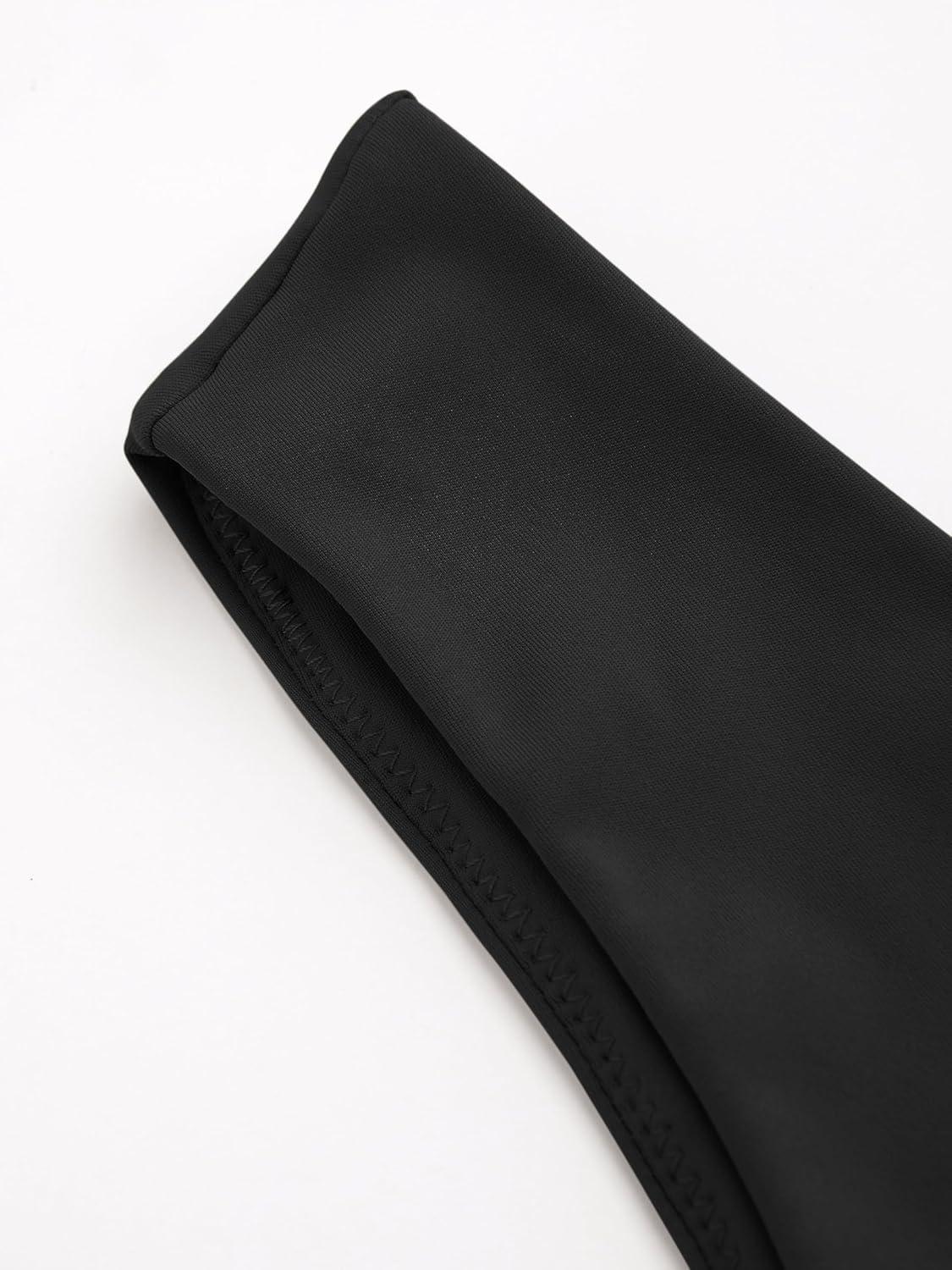 imageCIDER High Stretch Double Layered UNeck Solid Tank TopBlack