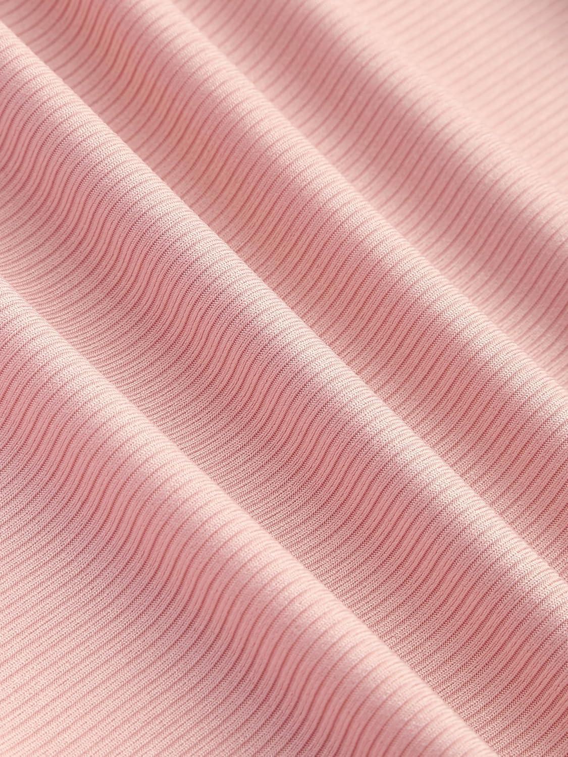 imageCIDER Lace Trim Tube Tops for Women Strapless Ribbed Ruched Going Out Tops Crop Top for Summer 2025Light Pink