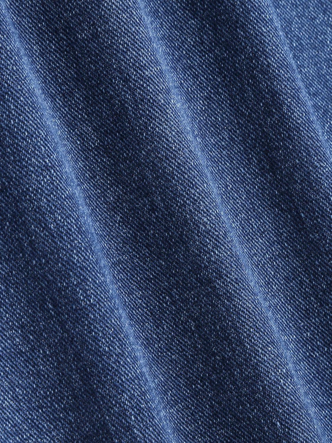 imageCIDER Mid Waist Pocket Wide Leg JeansDenim