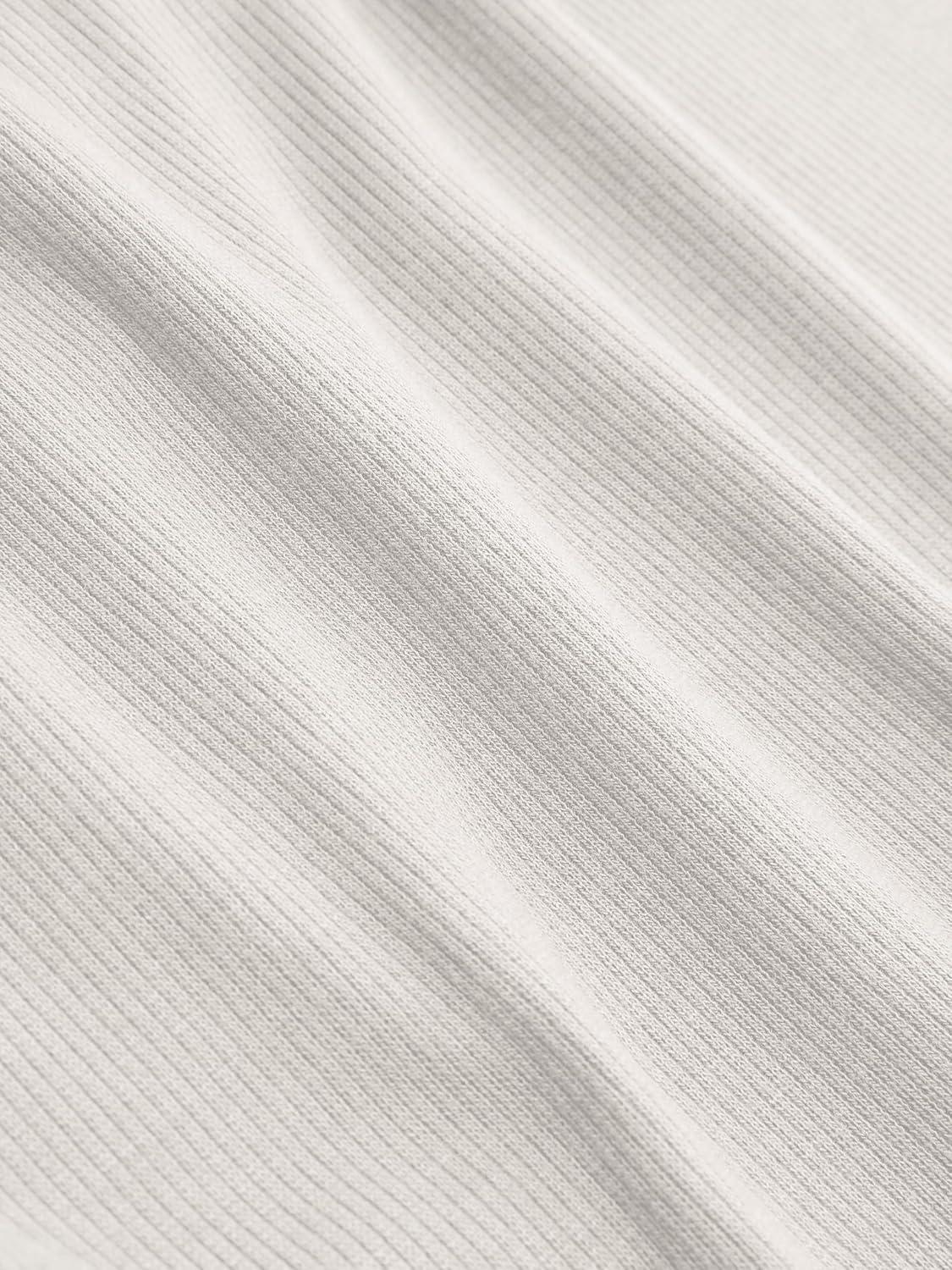 imageCIDER Recycled Fabric Solid Lace Trim Crop Tank TopWhite