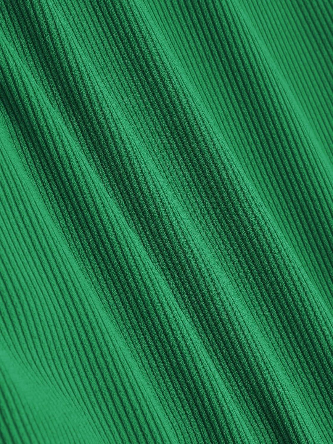 imageCIDER Rib Button Drawstring Midi DressGreen