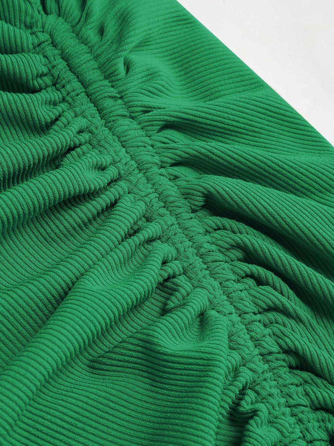 imageCIDER Rib Button Drawstring Midi DressGreen