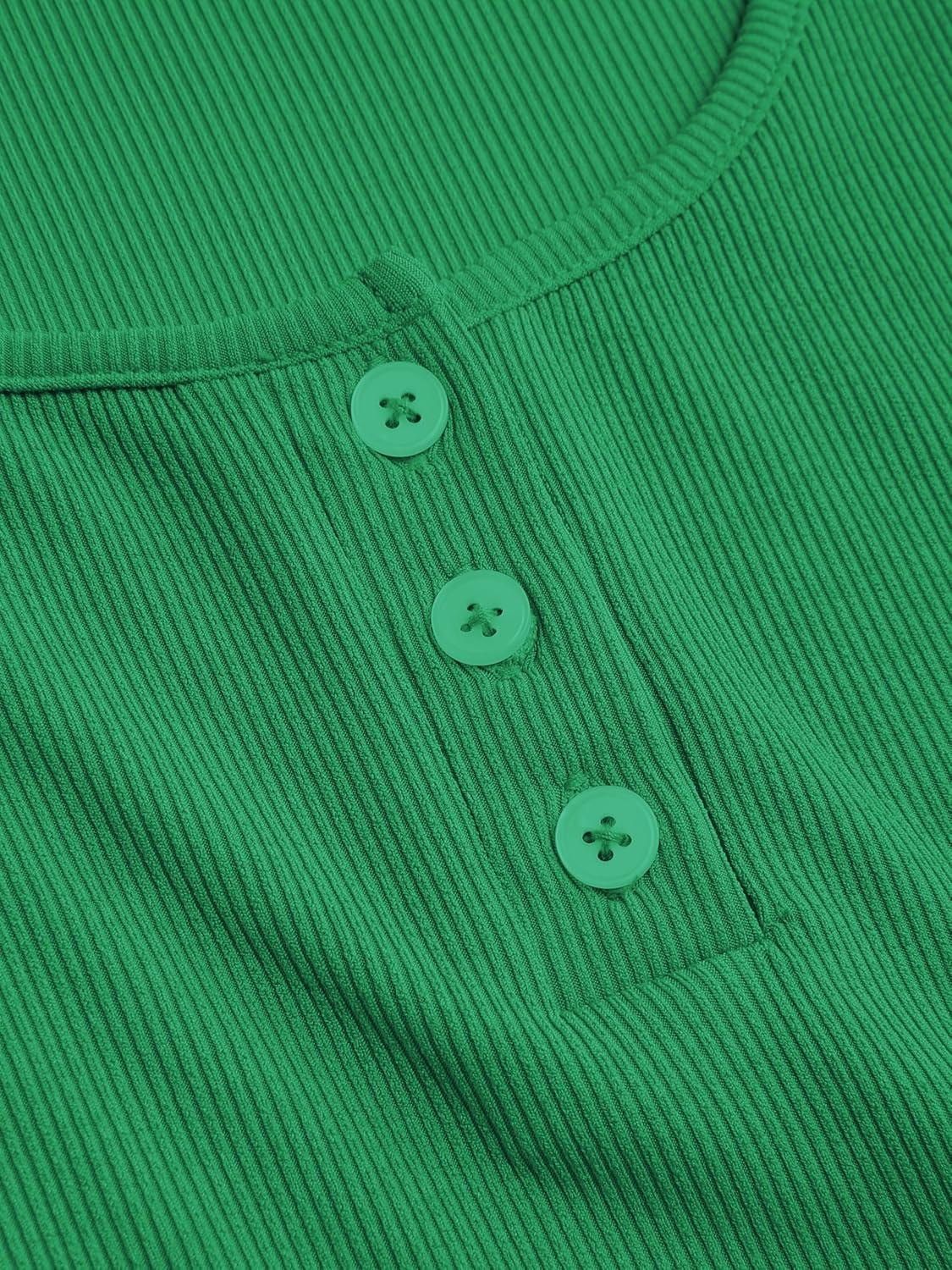 imageCIDER Rib Button Drawstring Midi DressGreen