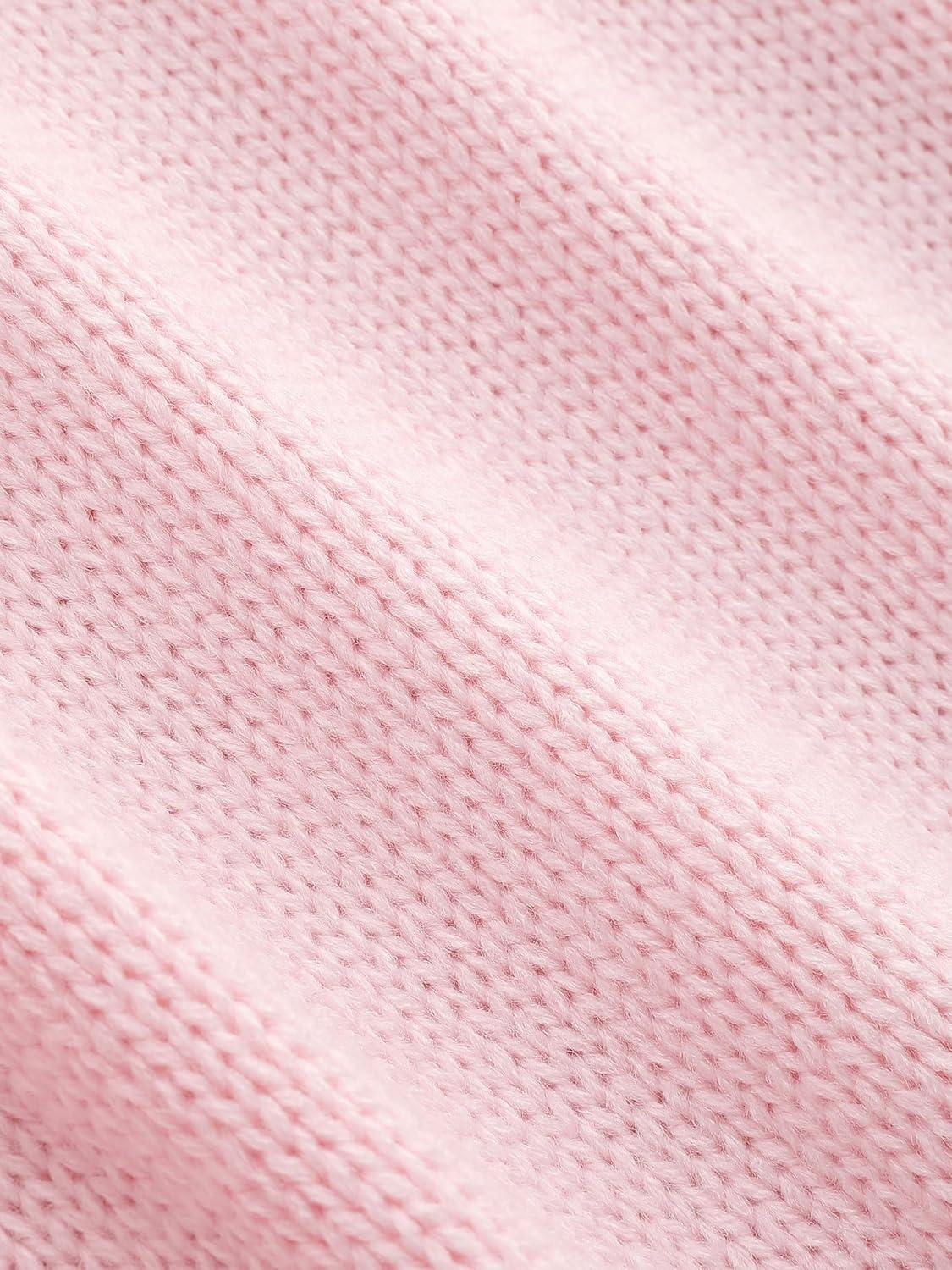 imageCIDER Round Neck Cable Knit SweaterPink