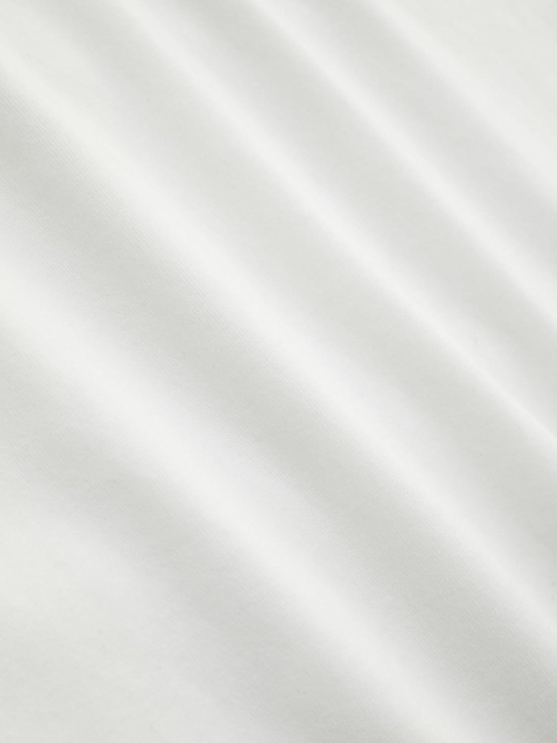 imageCIDER Round Neckline Oversized Crop TopWhite