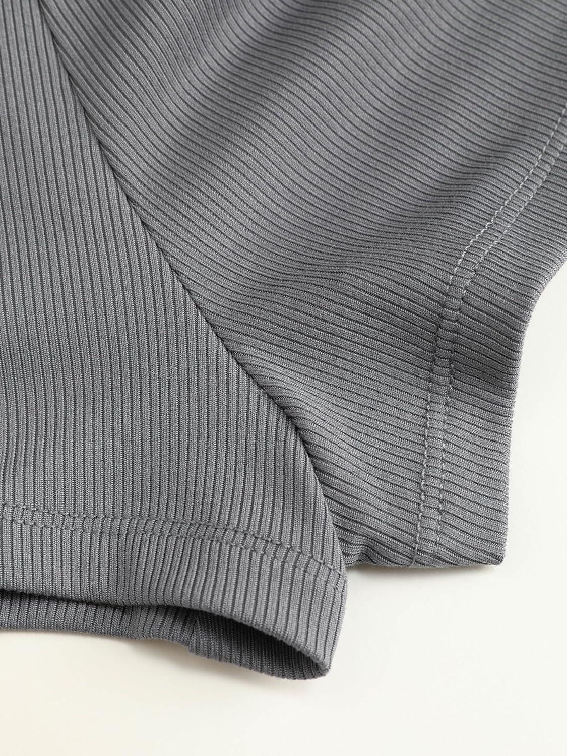 imageCIDER Ruched Drawstring Mini SkortGrey