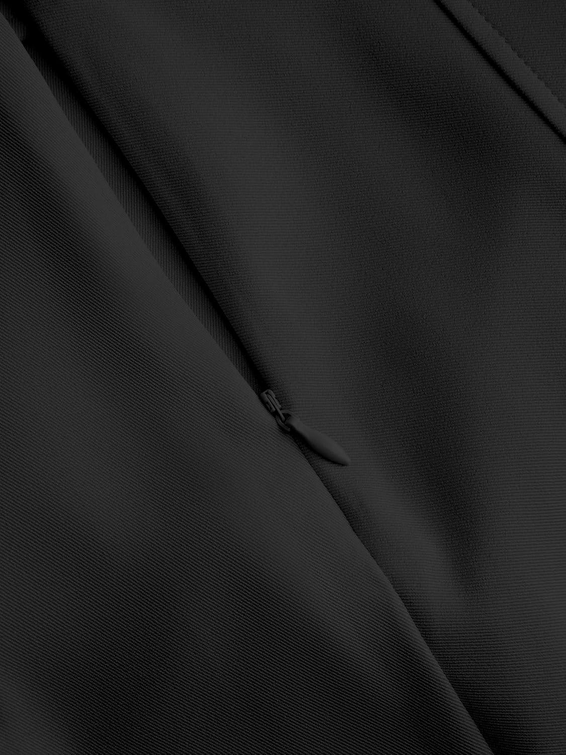 imageCIDER Solid Mid Waist Pleated Mini SkirtBlack