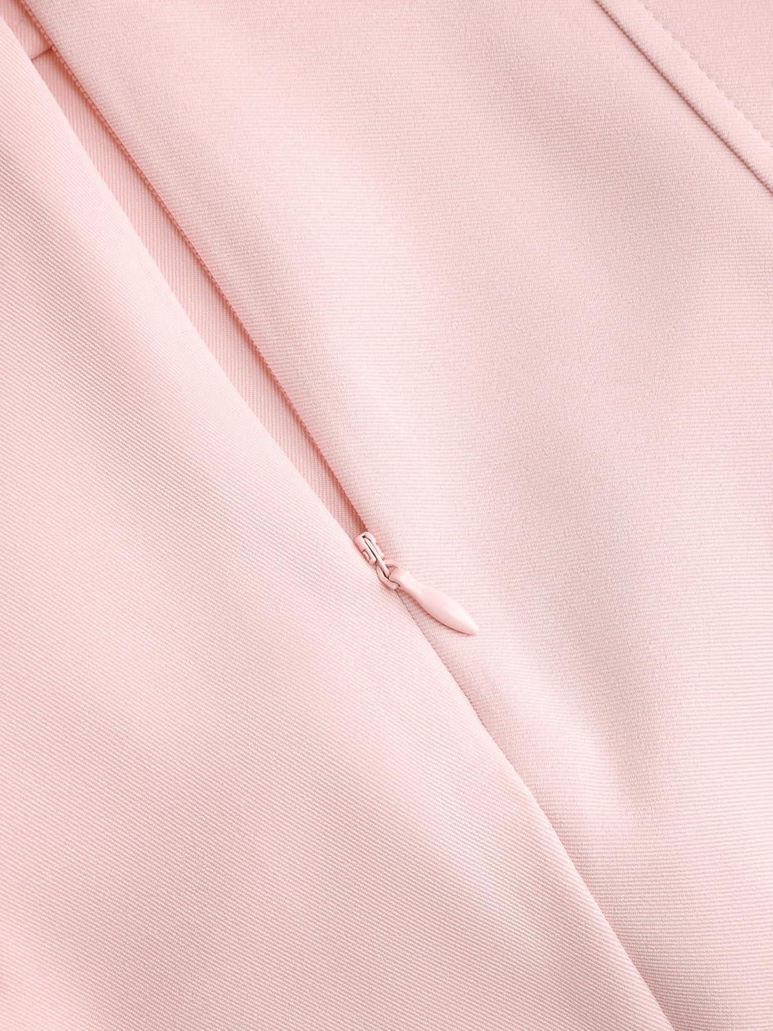 imageCIDER Solid Mid Waist Pleated Mini SkirtPink