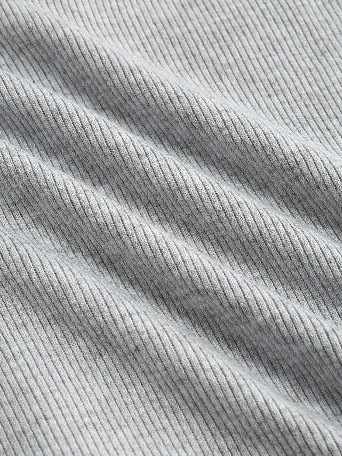 imageCIDER Solid Rib Button Up Tank Crop TopLight Grey