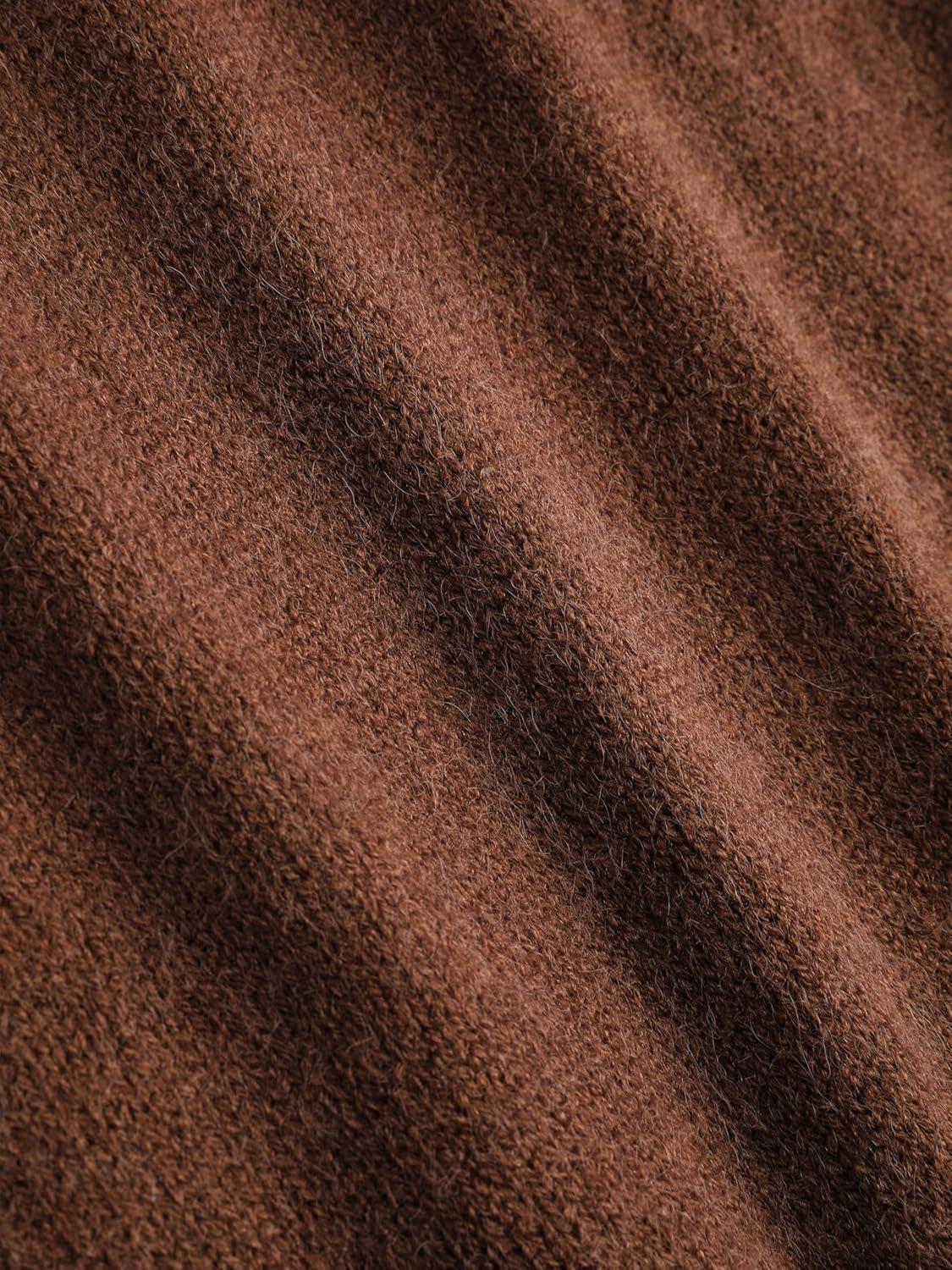 imageCIDER Weave Knit Zipped SweatshirtBrown