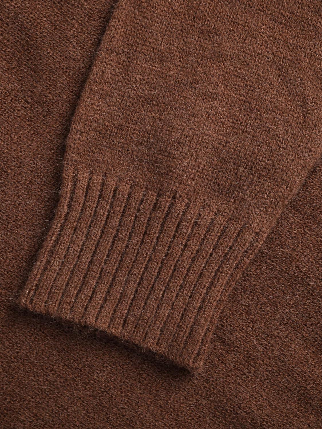 imageCIDER Weave Knit Zipped SweatshirtBrown