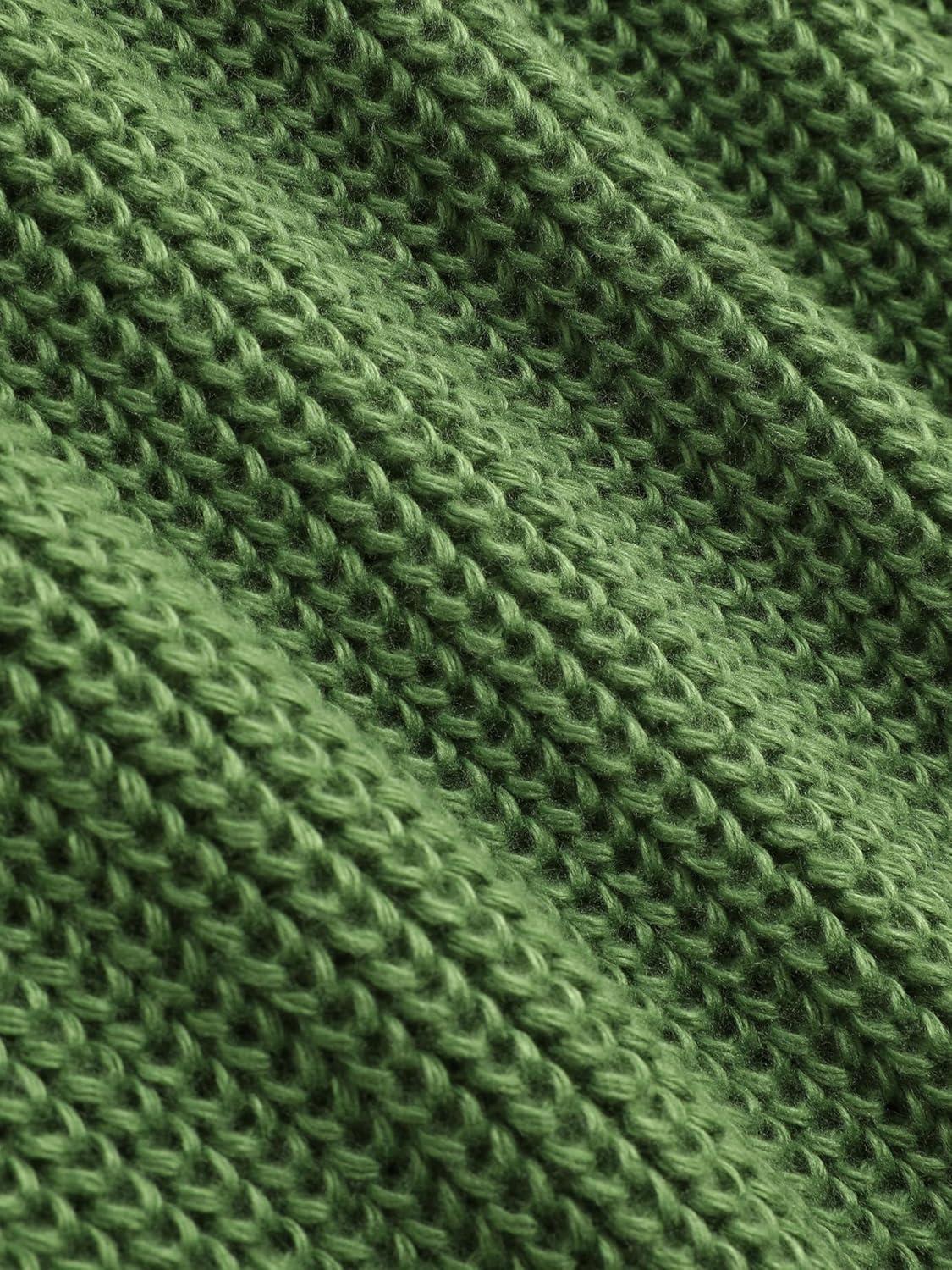 imageCIDER Womens Mock Neck Sleeveless Sweater Tops Cap Sleeve Sweater Vests Tank TopsGreen