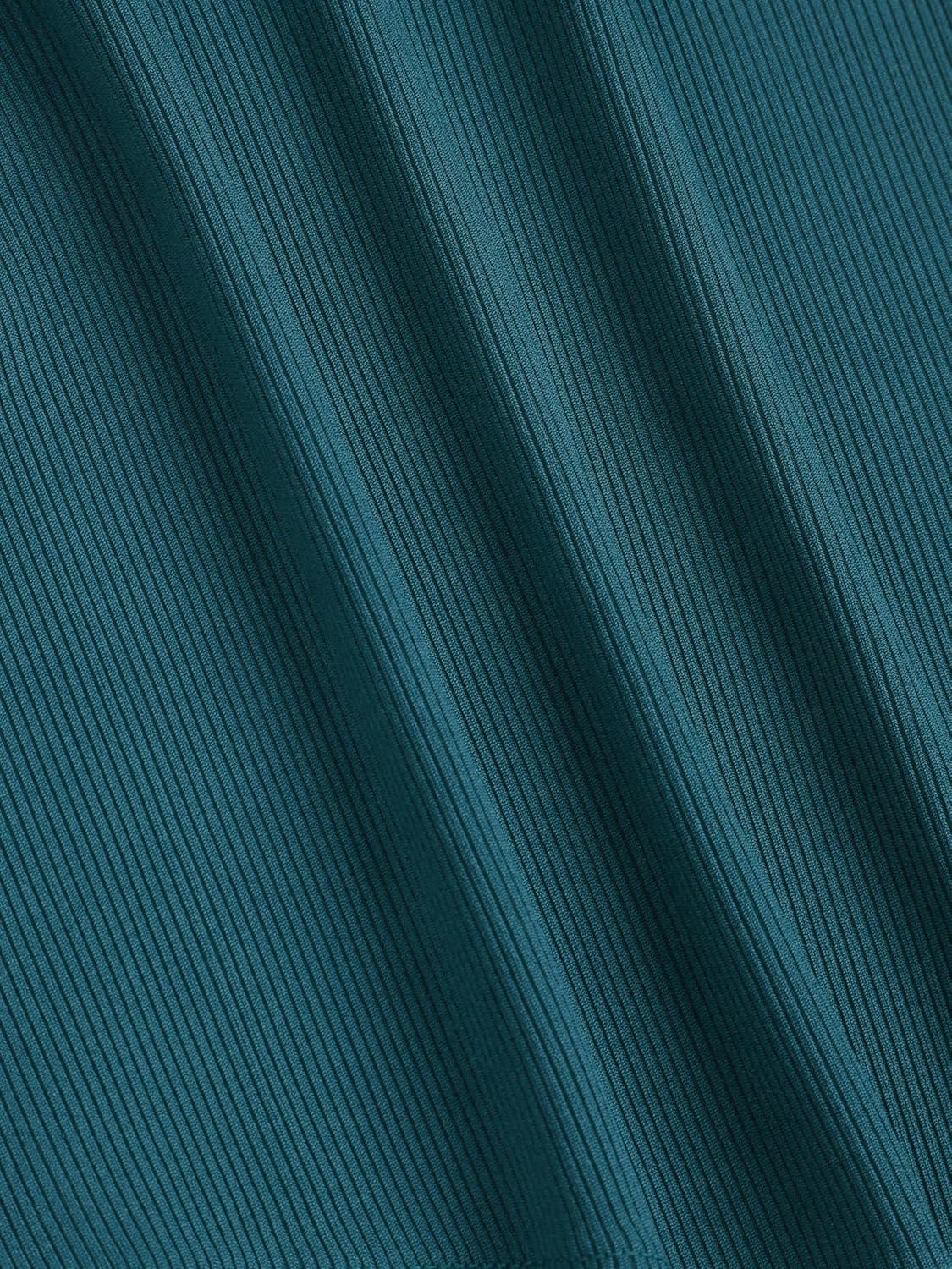 imageCIDER Womens Sleeveless Summer Dress Casual Wrap Bodycon Ruched Dress Tie Waist Beach Mini DressesBlue