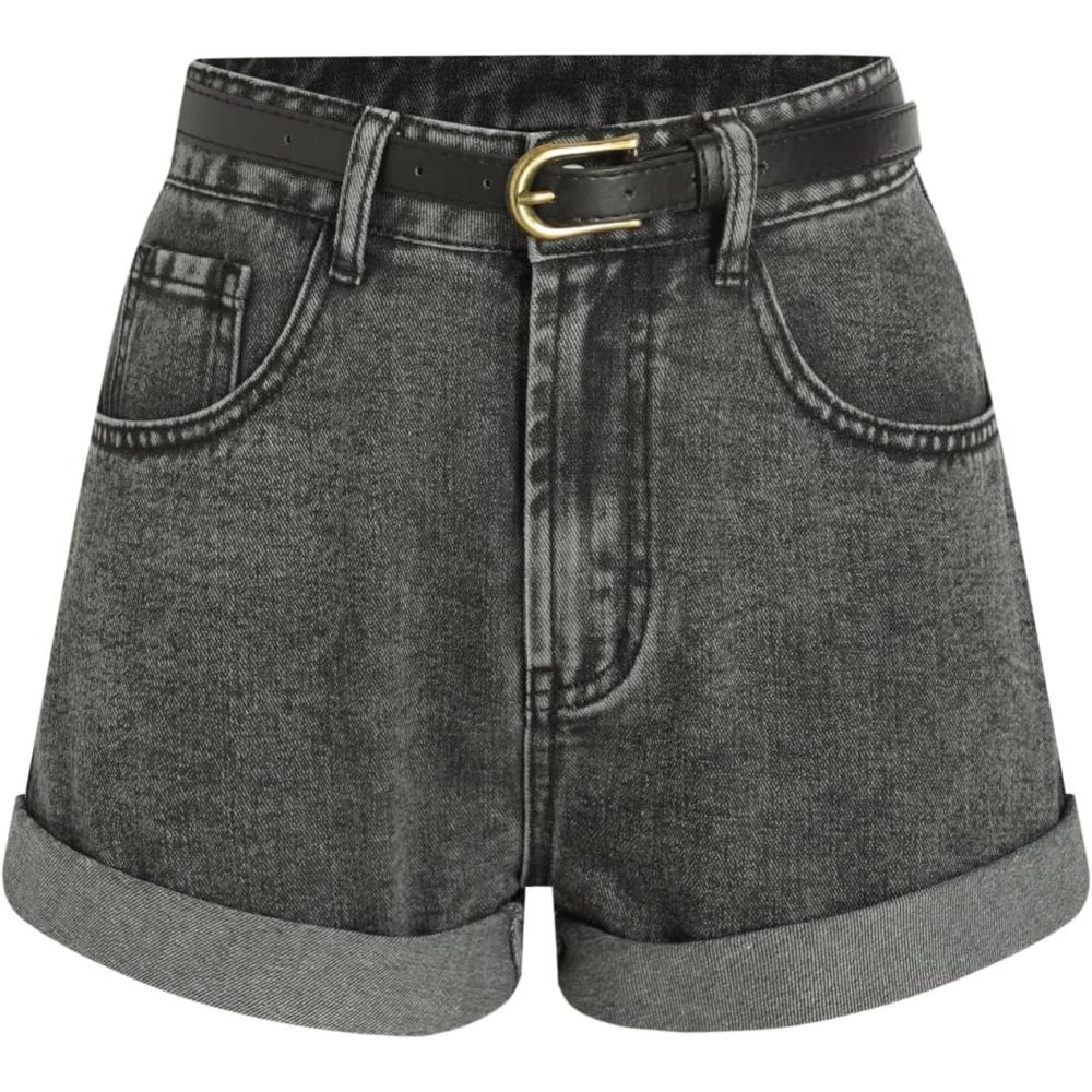 imageCIDER Denim Shorts with BeltCarbon