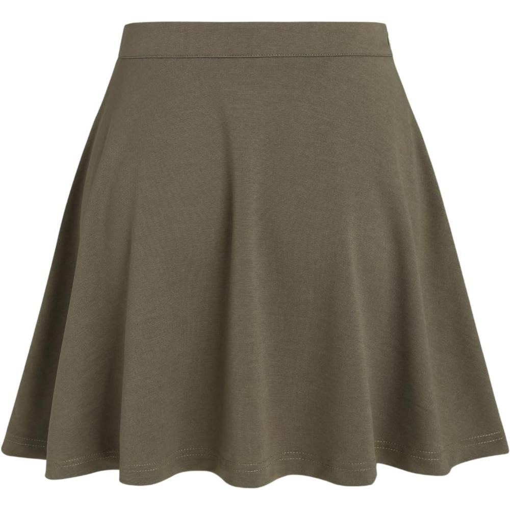imageCIDER Solid High Waist Mini SkirtGreen