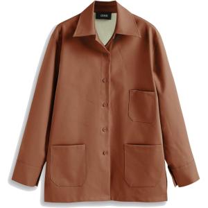 CIDER Cool Faux Leather Jacket(Brown)